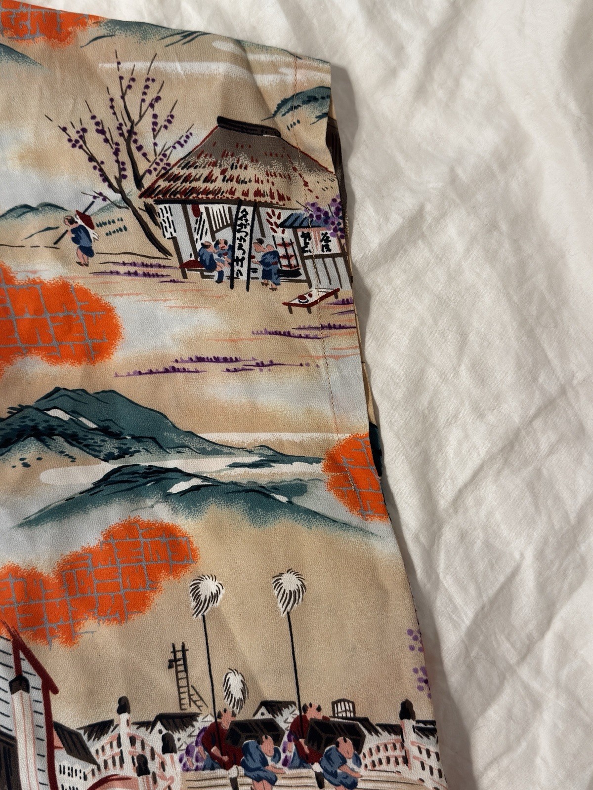 1950s Vintage Shaheen’s of Honolulu Hawaiian Tie Front Blouse Women’s