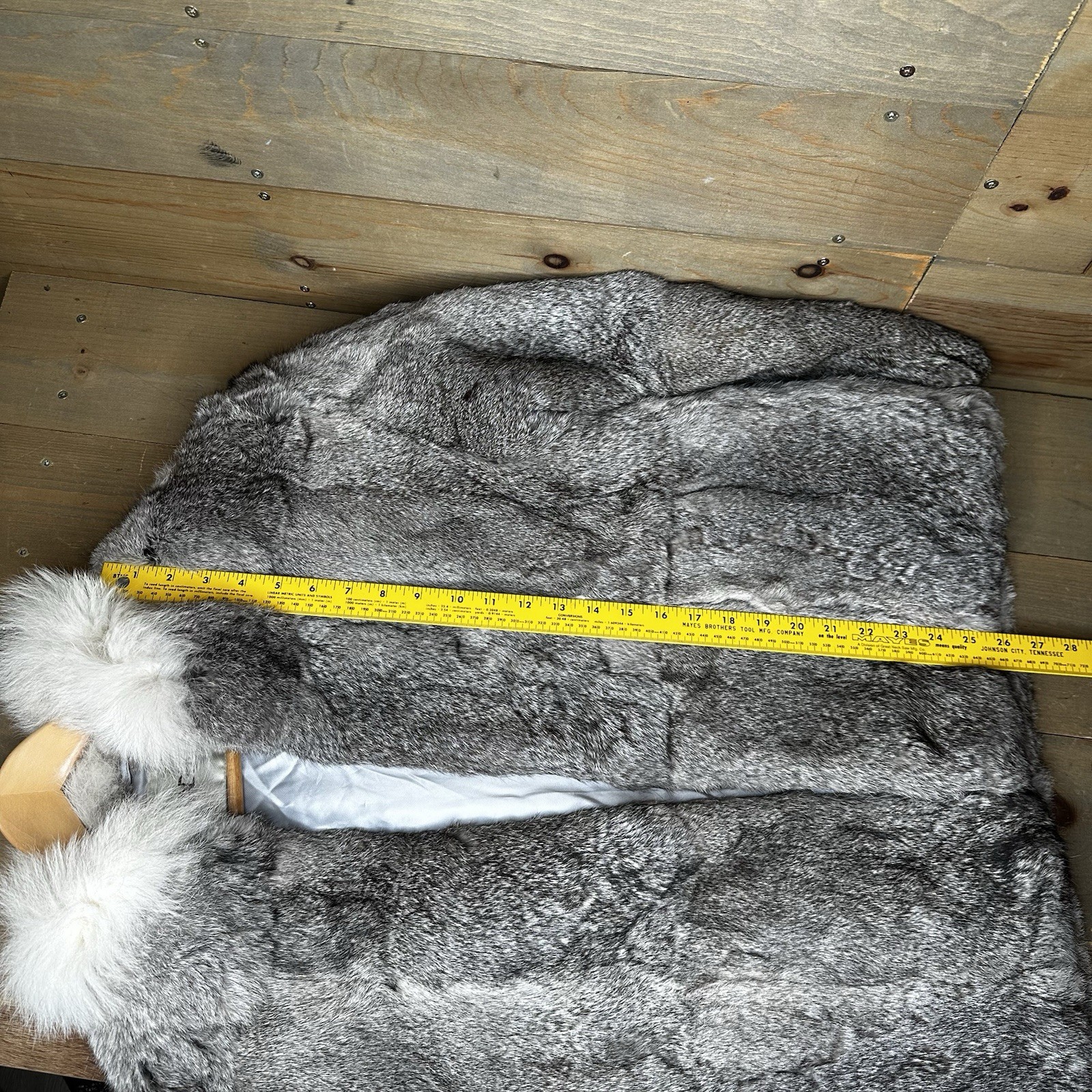 Vintage Mademoiselle Furs Real Rabbit Fur Jacket Coat Women’s Size MEDIUM