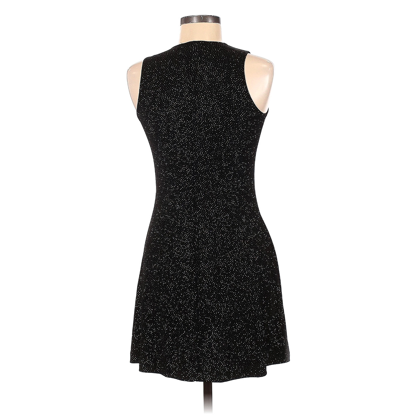 Marian & Maral Dress Sparkle Glitter Black 90s Vintage Stretchy Short Sleeveless