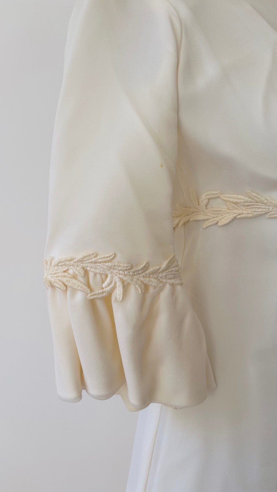 Vintage 1960s Wedding Dress Minimalist Modern Maisel Mad Men Era sz XS 0 2