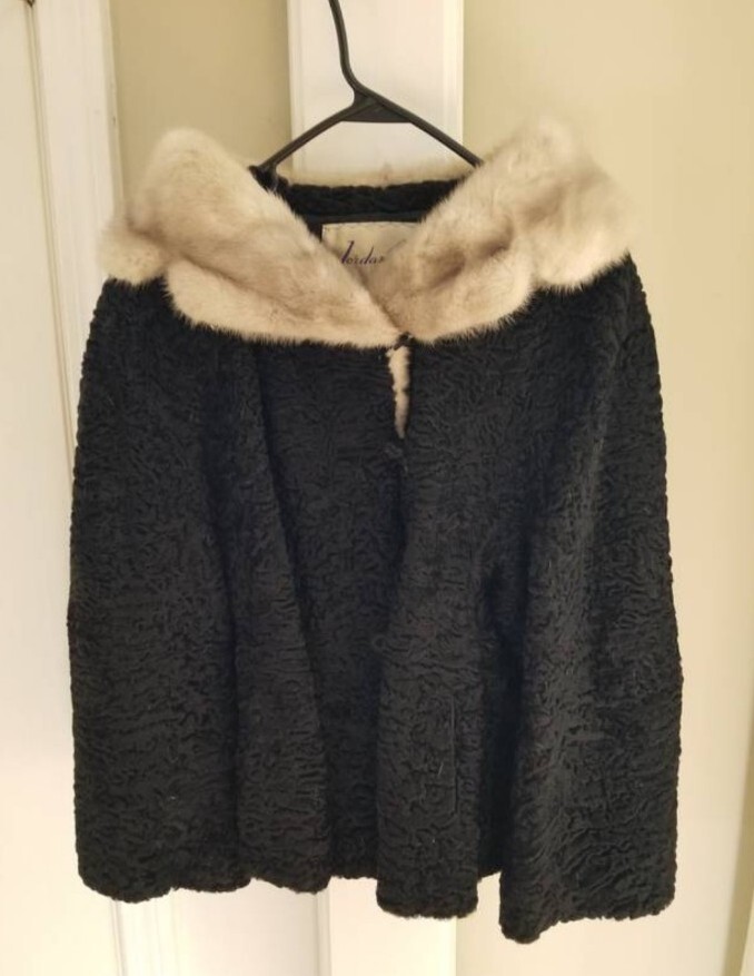 Vintage Persian Lamb & Silver Mink Jacket sz 6-8