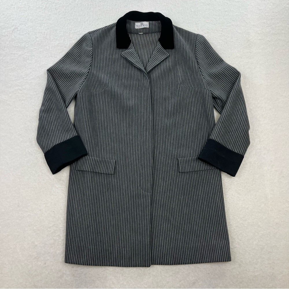 Vintage Butte Knit Wool Striped Coat