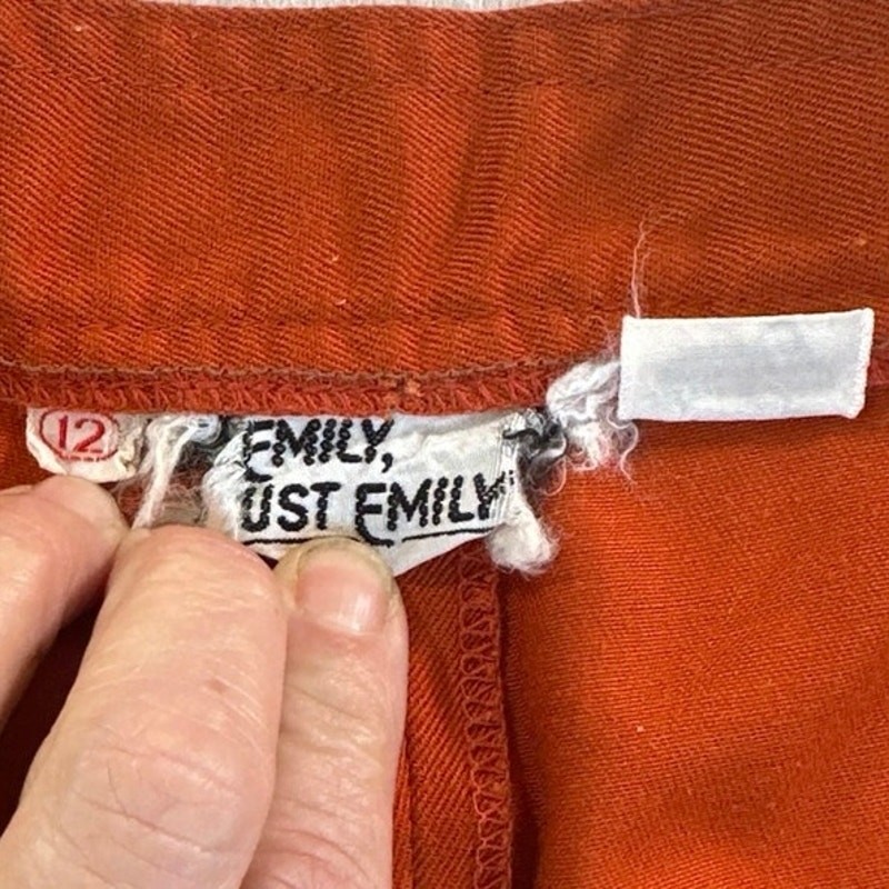 Vintage Emily just Emily shorts high waisted rusty colar. Womens size 26” “S 4-6