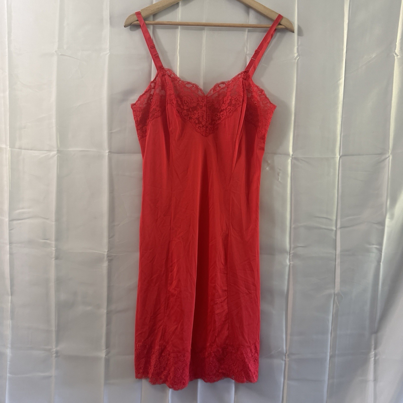 Vintage Gaymode Penneys Red 36 Sexy Intimate Nightgown Honeymoon Babydoll