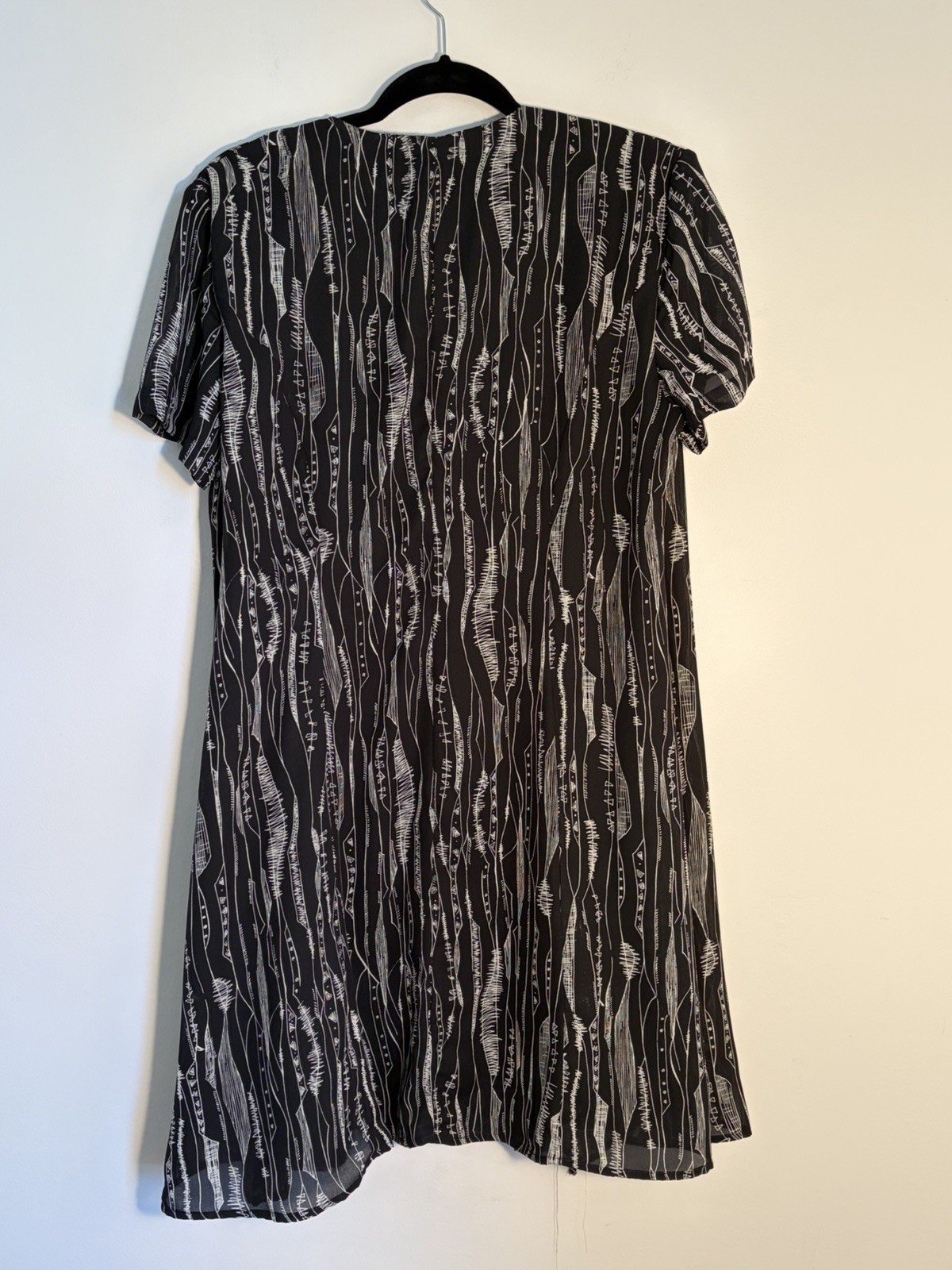 Vintage 90’s Grunge Impressions of California Abstract Layered Jacket Dress M