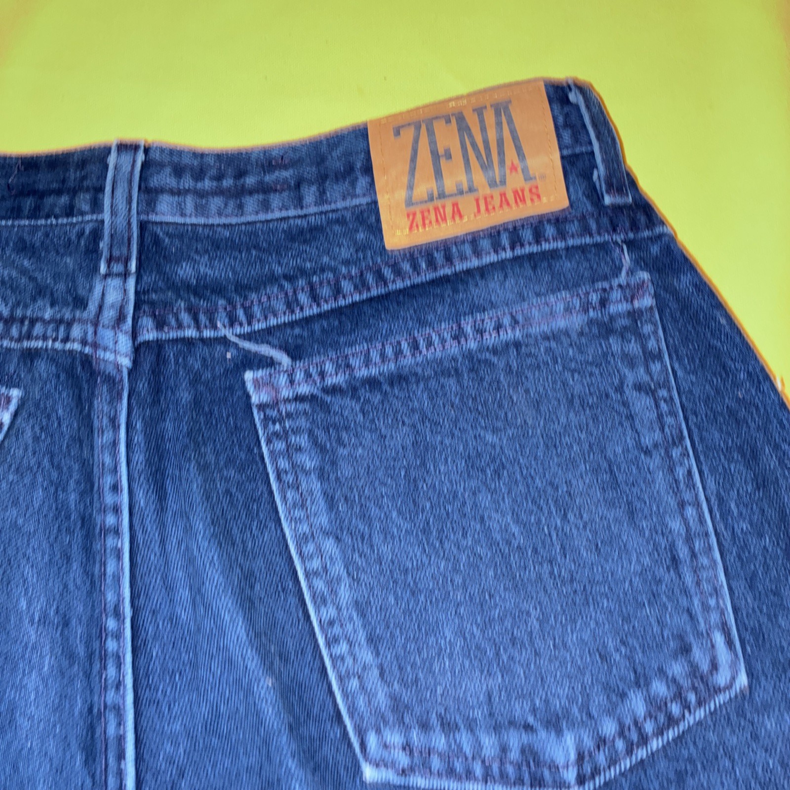 vtg zena jeans 16 missy womens blue jeans high rise