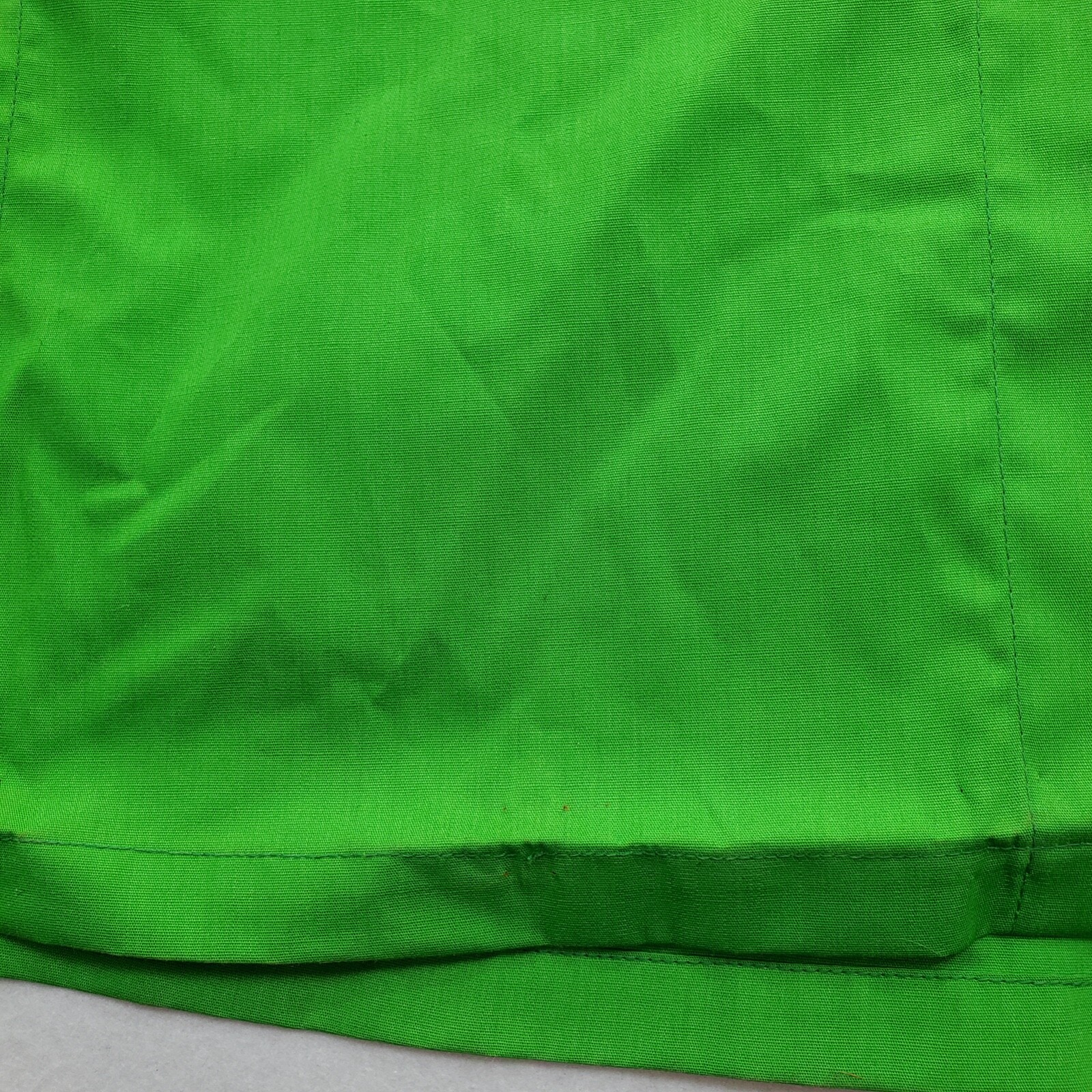 Vintage (Original Tags) GUMPS SF Lime Green Hostess Kaftan w/Frog Buttons Sz 8