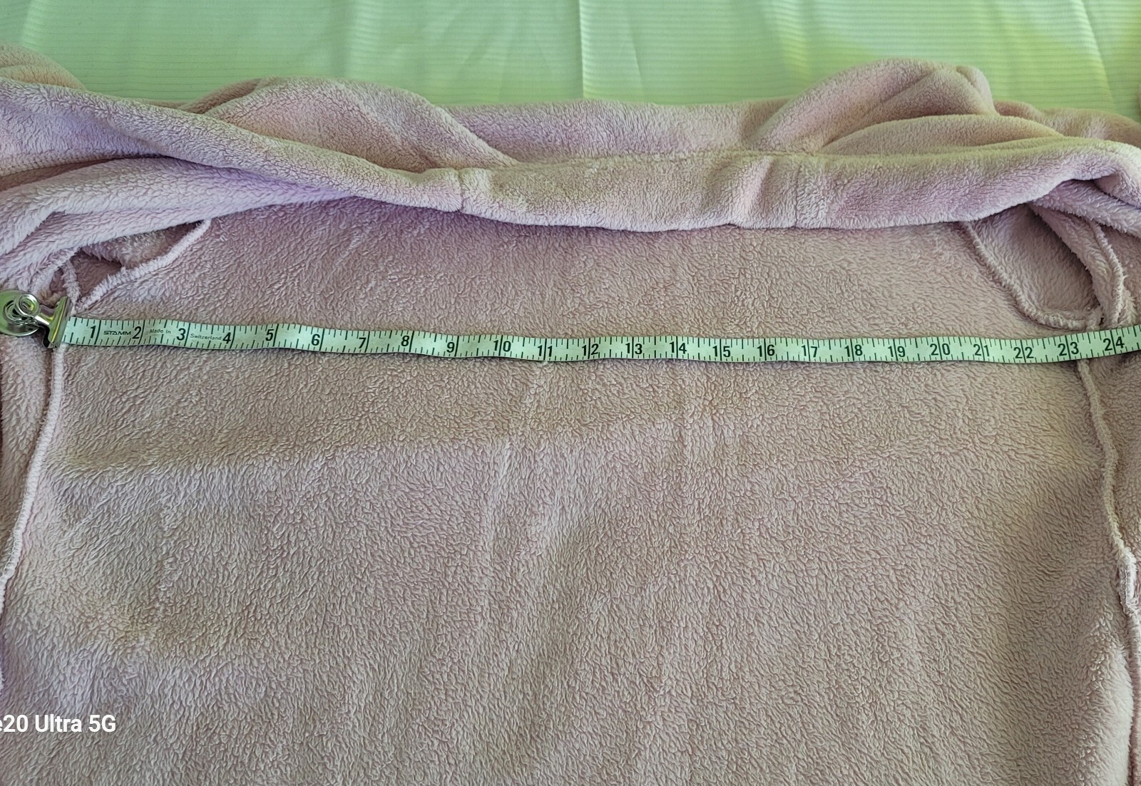 Victorias Secret PINK Plush Logo Wrap Short Soft Cozy Plush Robe Light Pink XS/S