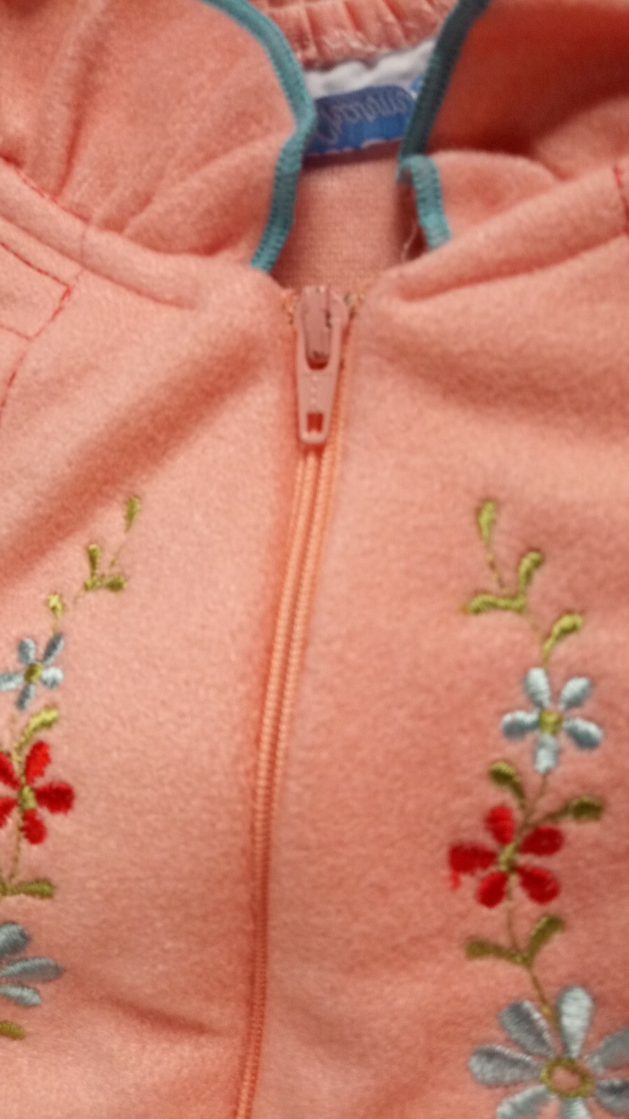 Vintage Lara Dee By Charm Women’s L Peach Pink Warm Zip Lounge Robe Housecoat