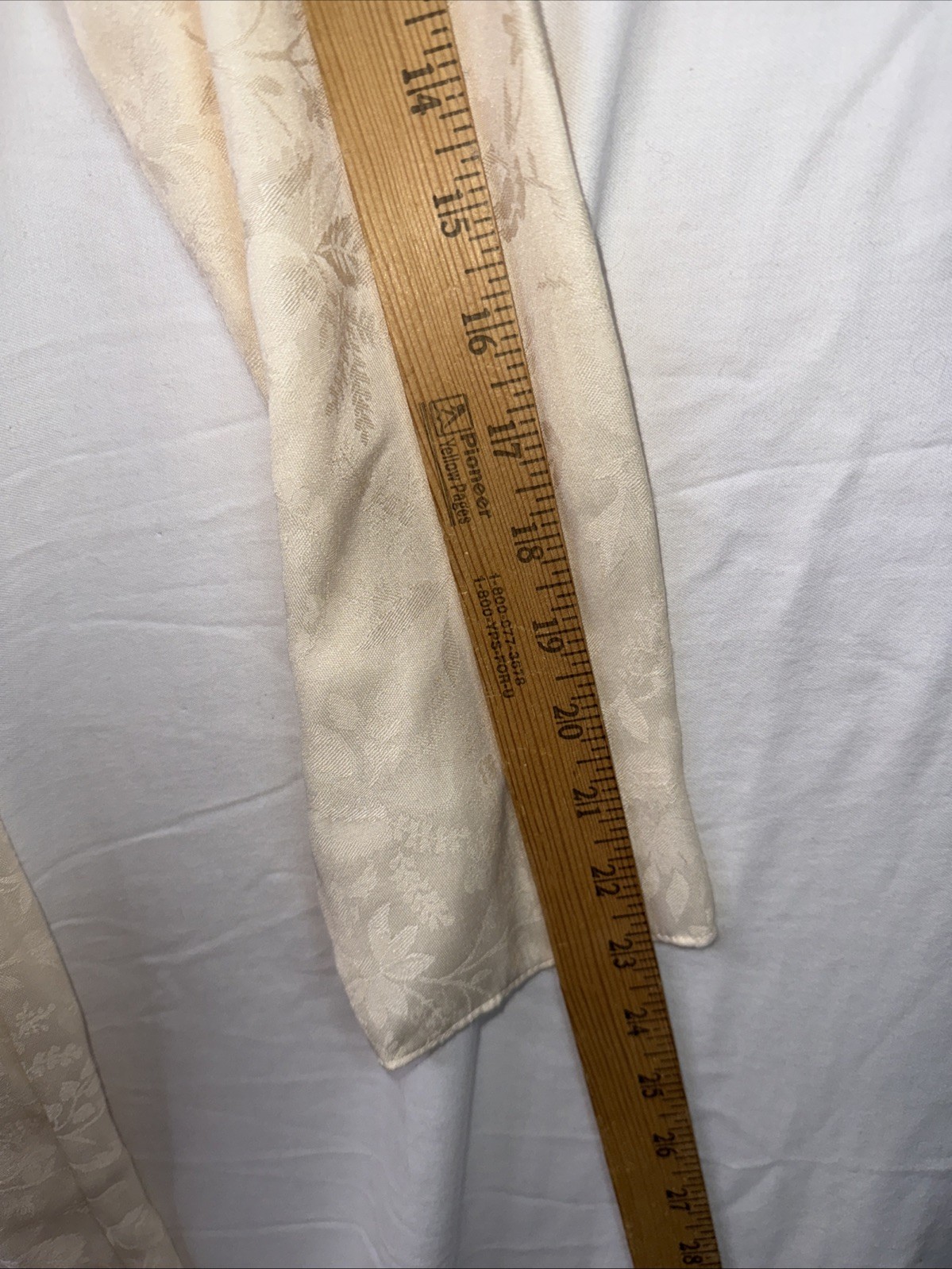 VTG 80s Lacy After Noon Shell Kepler Ivory Brocade Dress CottageCore Sz 8 V Good