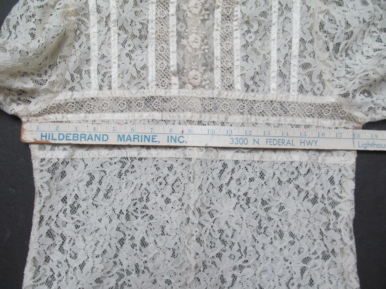 VTG gunne sax lace top ivory/ecru No size See photos for measurements