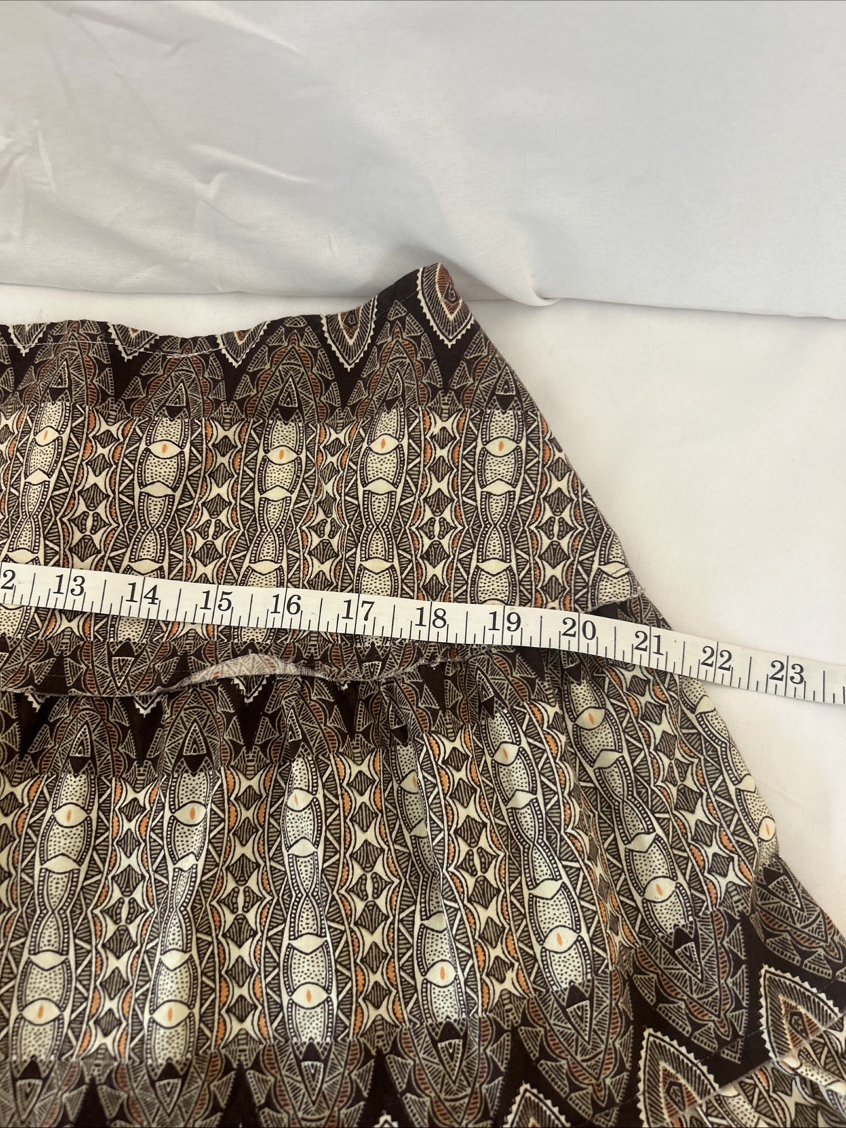 Vintage Esmeralda Fashions Southwestern Print Tiered Midi Skirt Size-M.