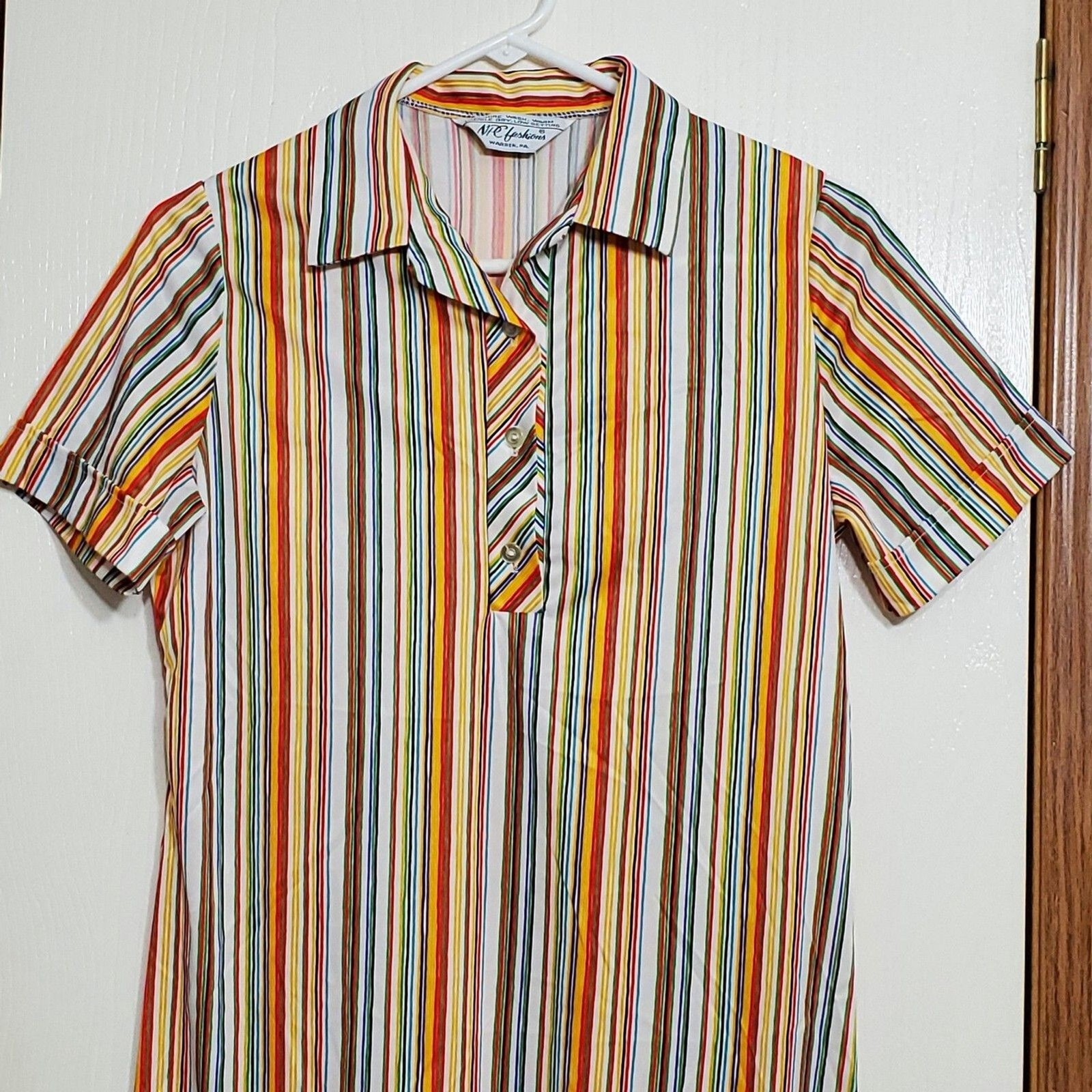 NPC Fashion Striped Retro Mod 1960 – 1970 Tee Shirt Dress