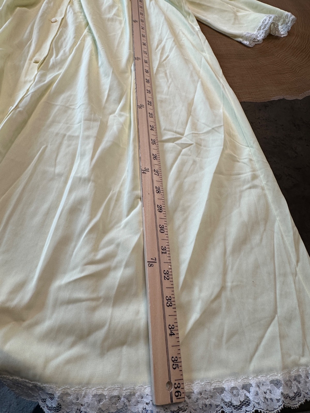 Vintage Carson Pirie Scott & Co 2 Pc NIGHTGOWN ROBE Lingerie Set LACE TWEE L