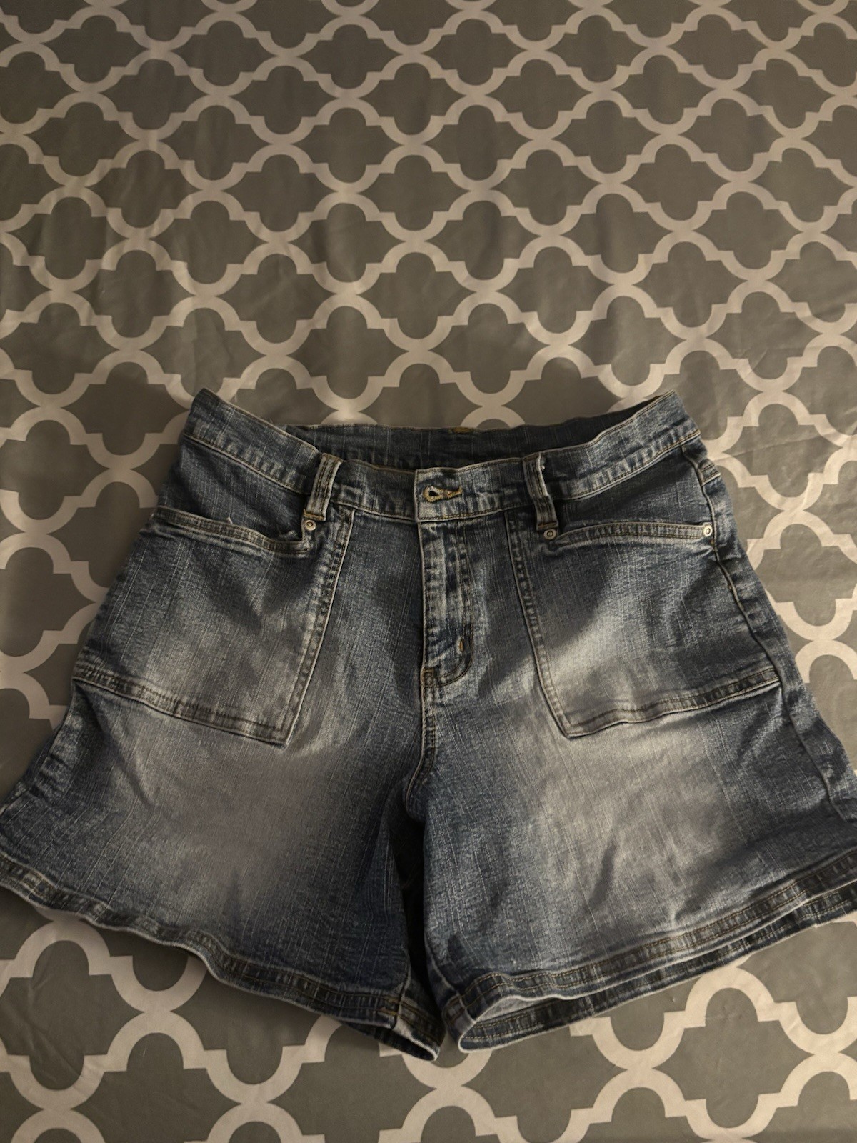 Vintage Womens Size 8 LA Blues Stretch High Rise Y2K 2000’s Summer Jean Shorts