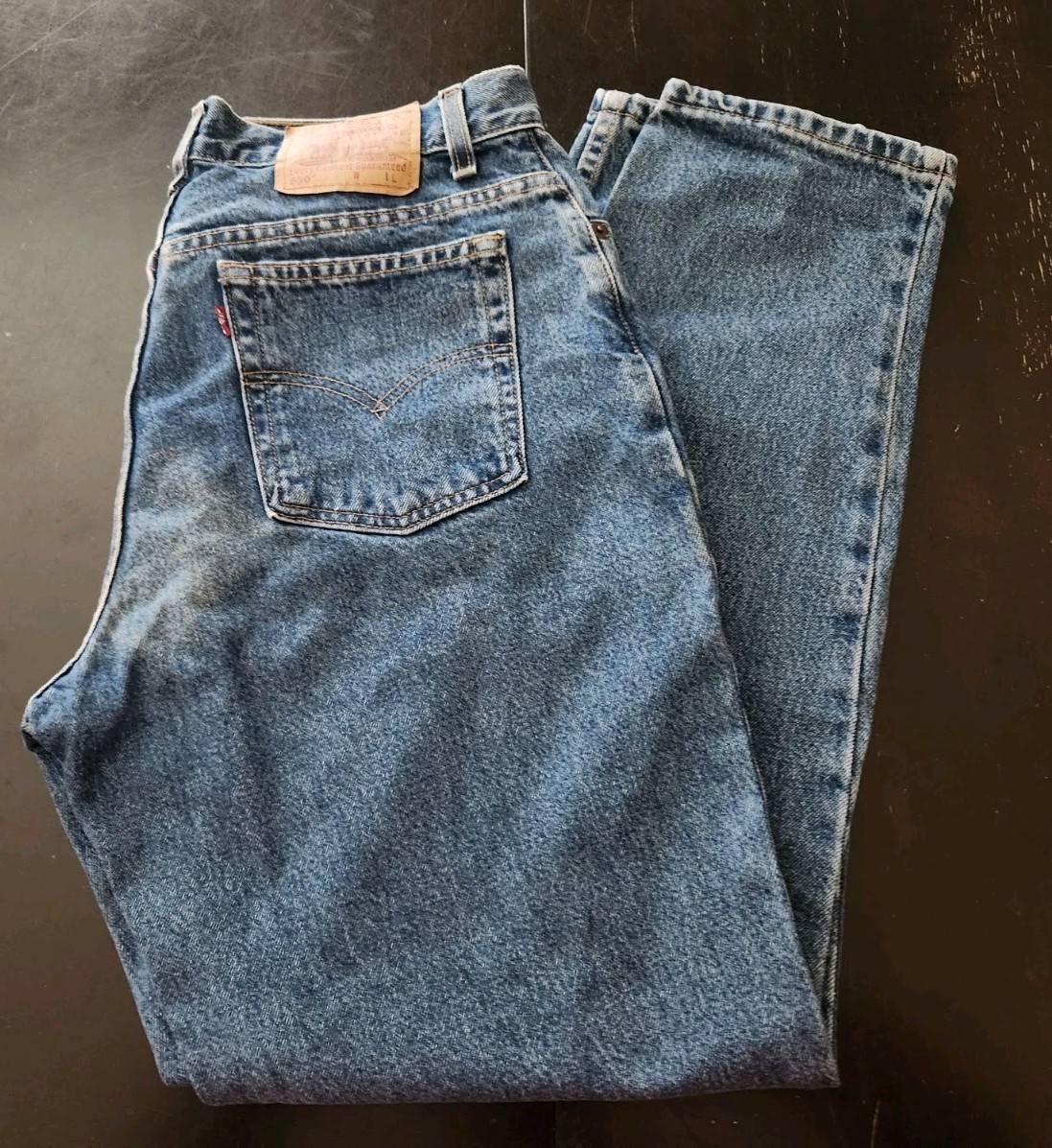 Vtg 2002 Womens 550 Levis Jeans Relaxed Fit Tapered Leg Sz 14 Mis L Mexico Made