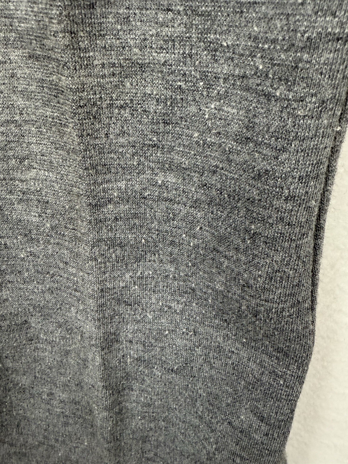 Vintage 70s Gray Pull On Size 10 Flair Knit Pants