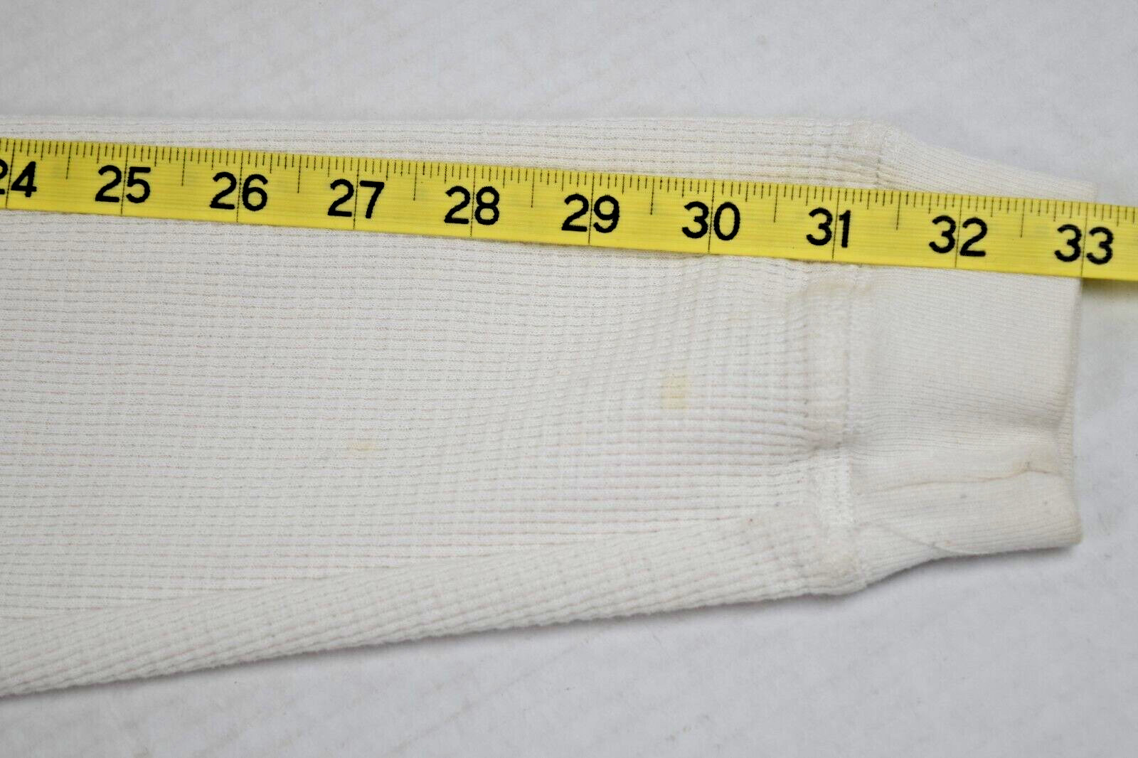 Vintage Thermal Shirt O’Neill Size L 90s White Waffle Weave Surf Wear Made USA