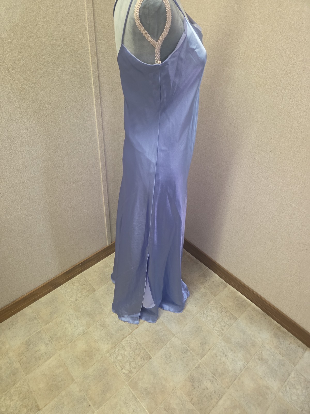 Teeze Me Y2K Slip Dress 11/12 Blue Spaghetti strap Dbl Layered