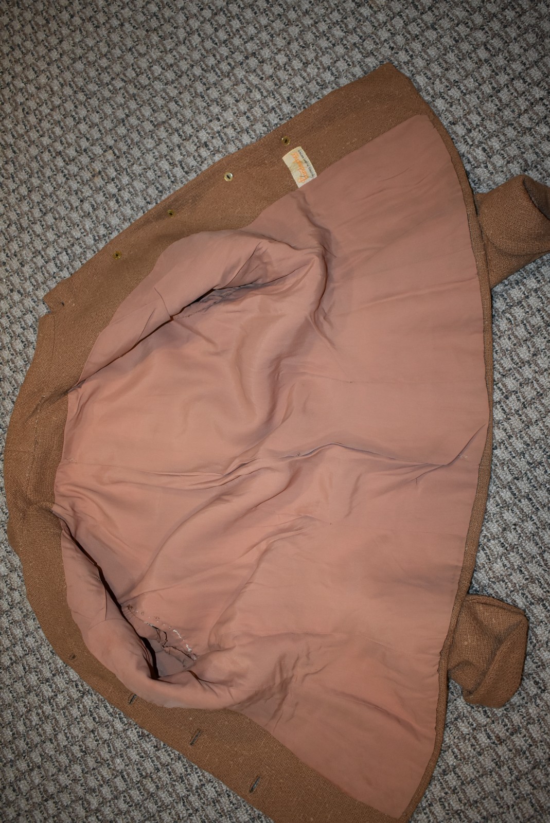 Vintage 1950s Nubby Fitted Ladies’ Jacket Blazer – S/M