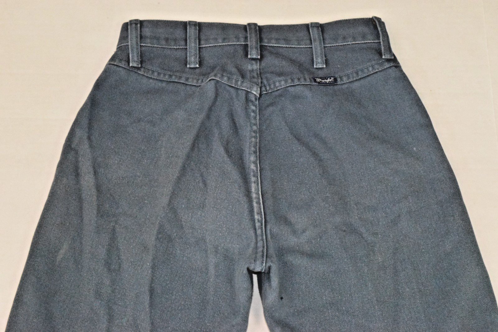 Vintage Wrangler Western Jeans 26 x 30 90s Steel Gray No Pockets Perfect Butt