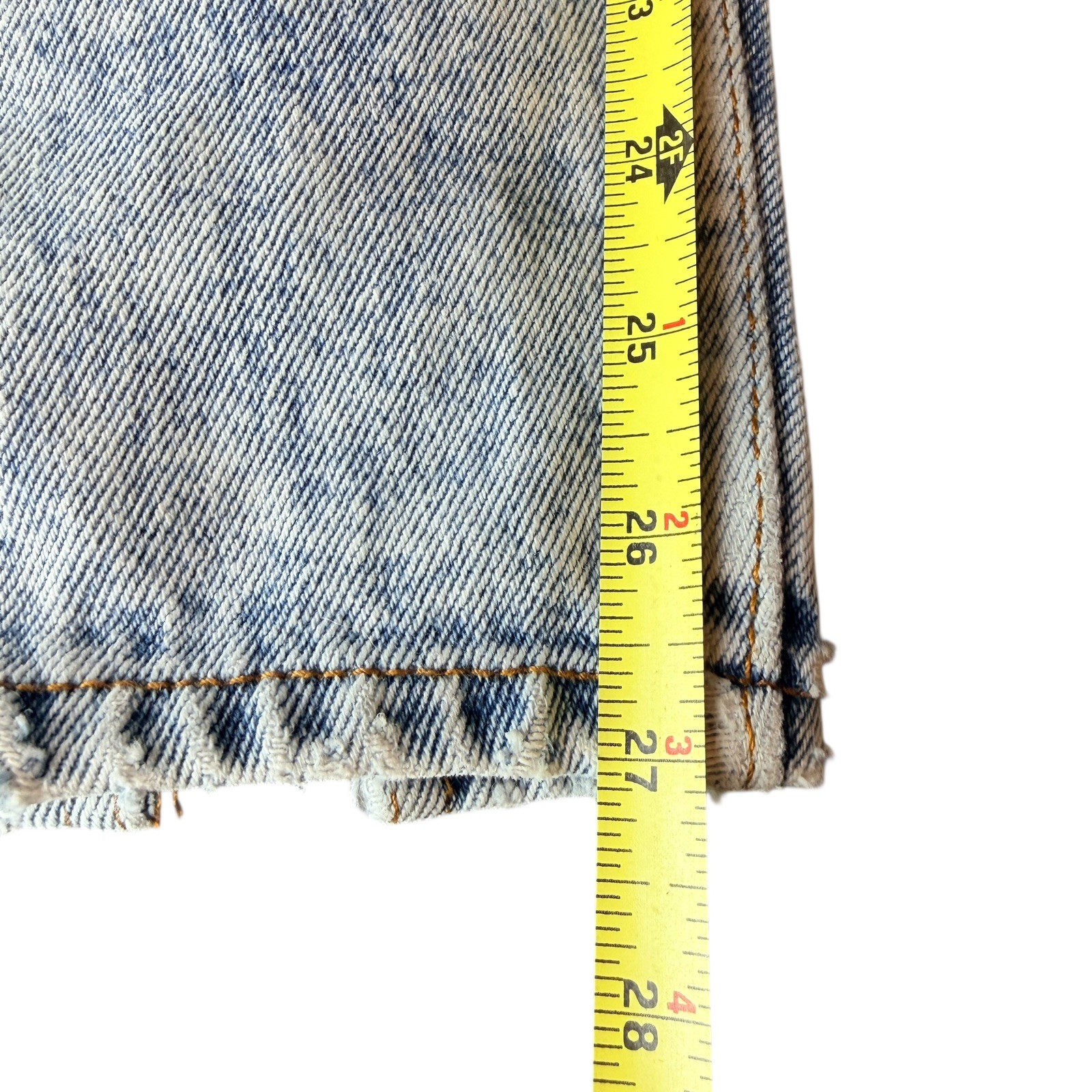 Vintage No Excuses Collectors Series High Waisted Light Wash Jeans Bow Hem Sz 13
