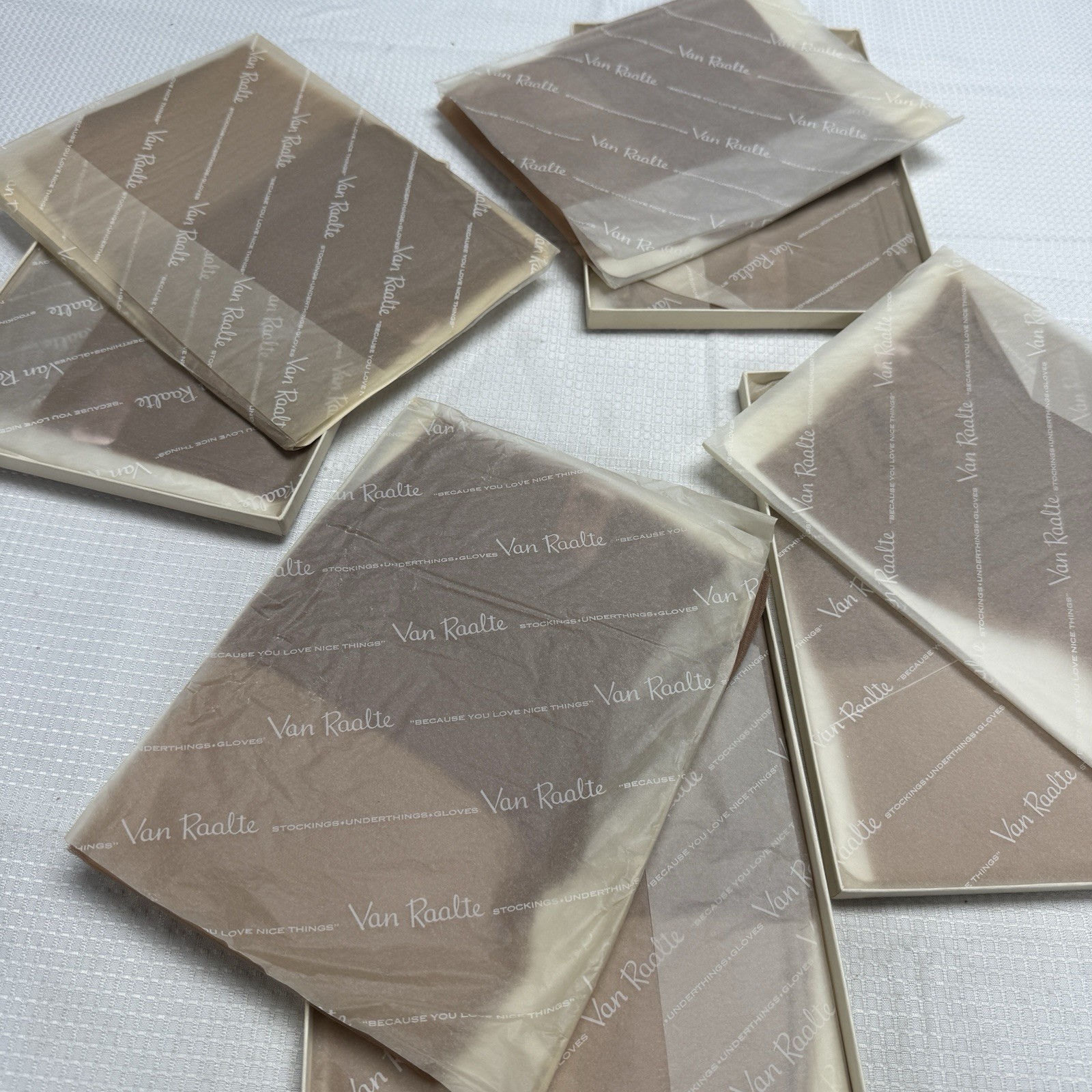 8 Vtg 50s Van Raalte Runpruf 15 Highlight 9.5 Nylon Stockings Seams New 4 Boxes