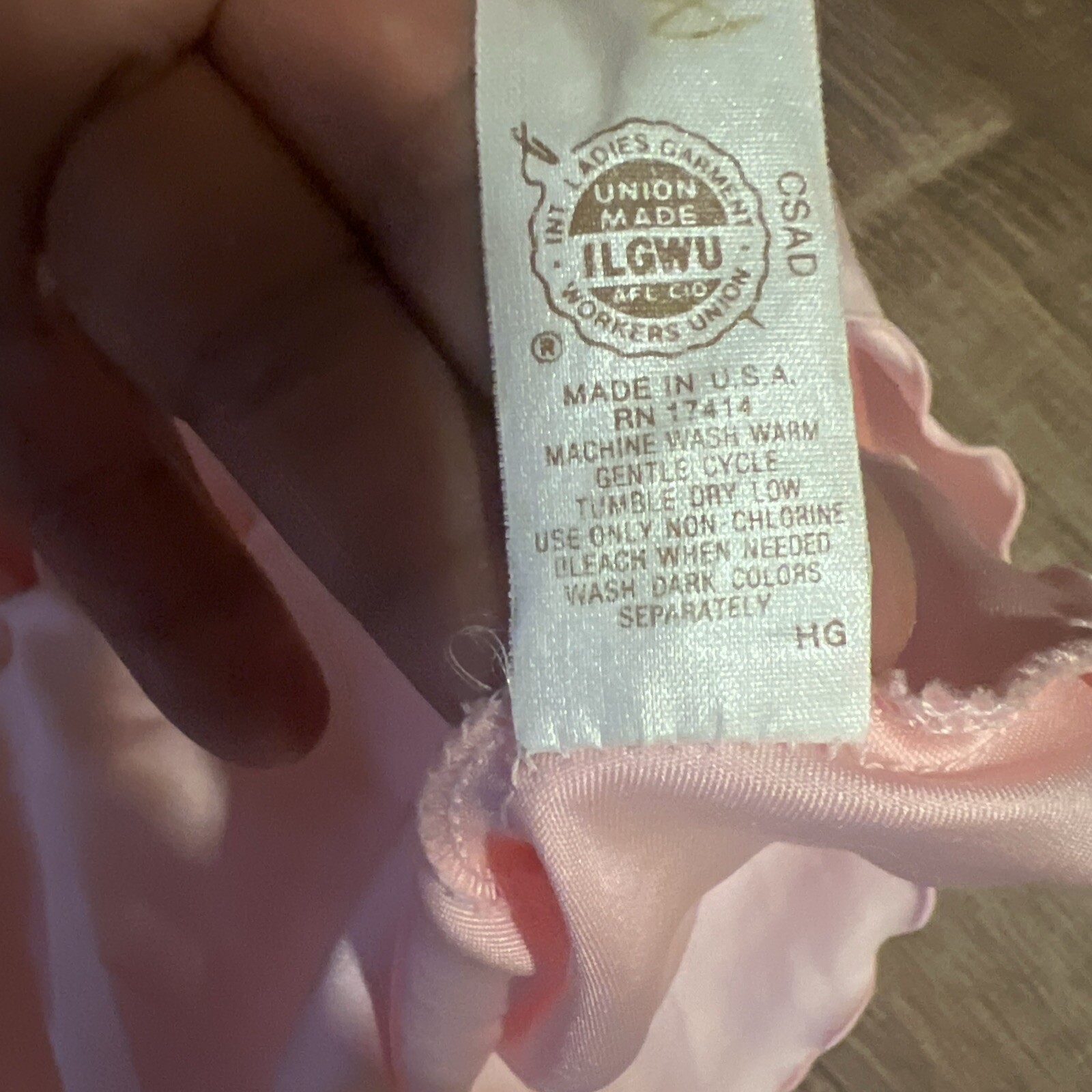 Vtg Miss Elaine Said Fifth Avenue Pink Sleep Wear 2pc Small USA Union Made