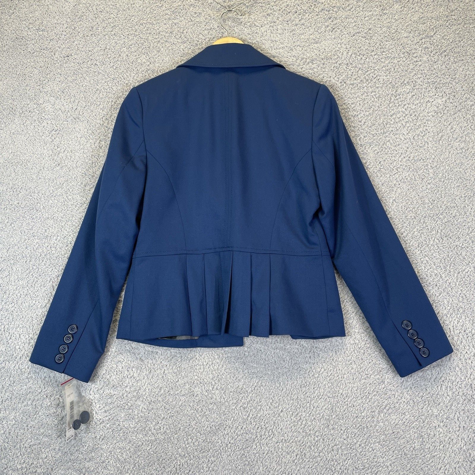 Vintage Pendleton Womens Navy Virgin Wool Skirt Suit Set Size 8 Academia NWT