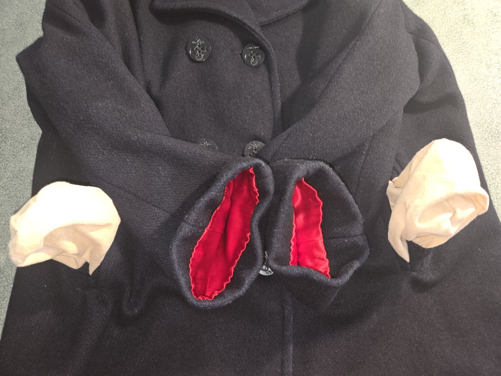 Woolrich Vintage Wool Blend Women Peacoat Size L
