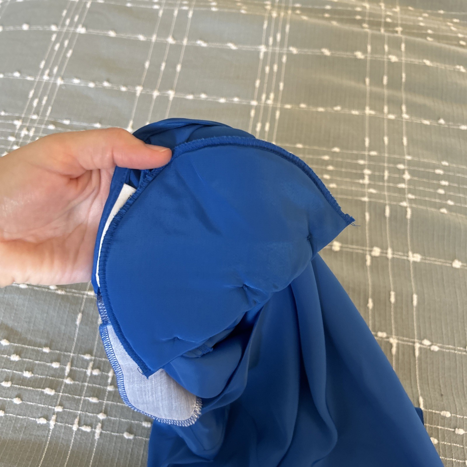 Vintage 90s Hana Sung Royal Blue Blouse Size 12