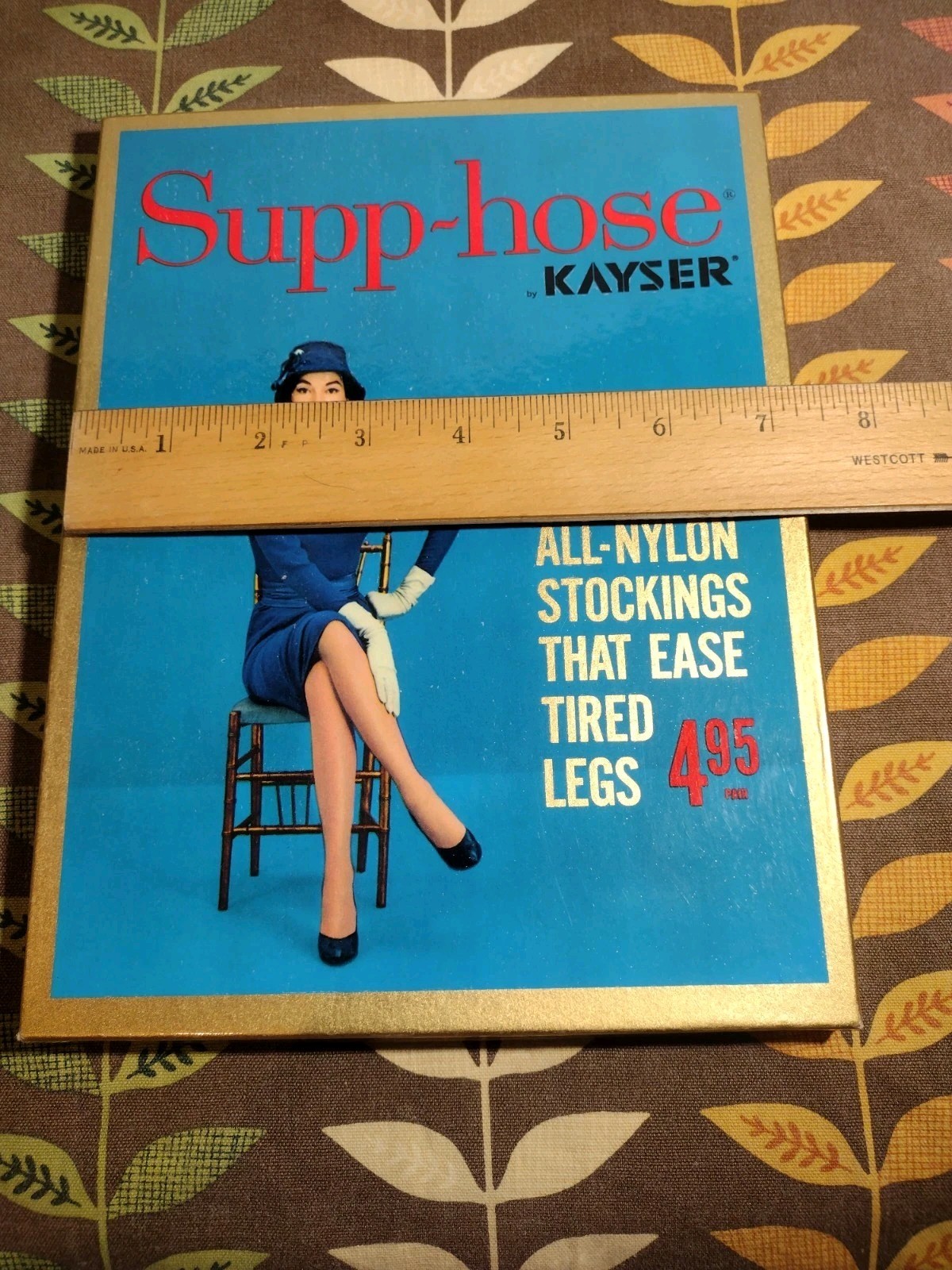 Supp Hose by Kayser Roth Glamour 100% Nylon Stockings S1 Tall Royal 10.5-11 L #2