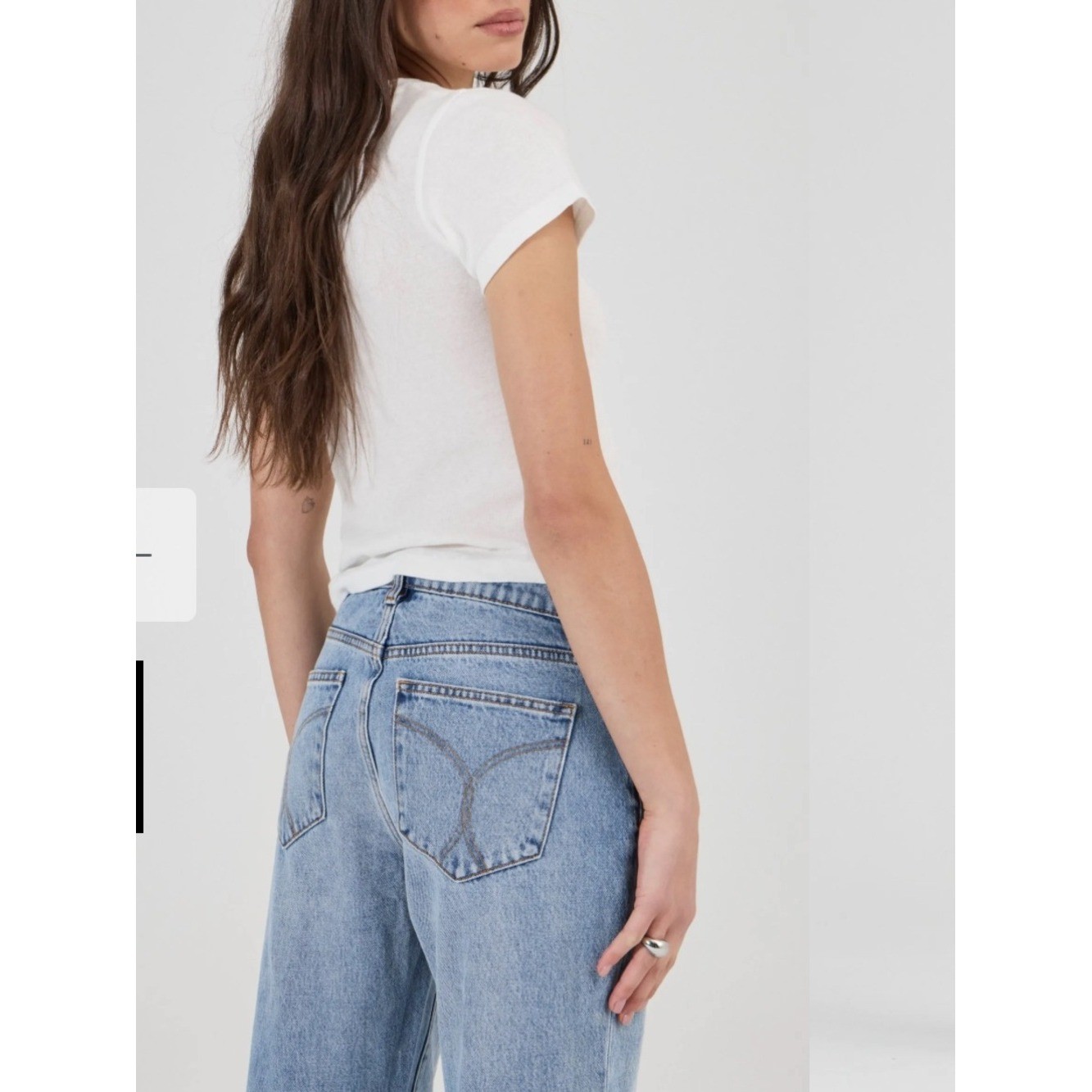 ROLLA’S High Rise Light Wash Straight Leg Jeans – Blue