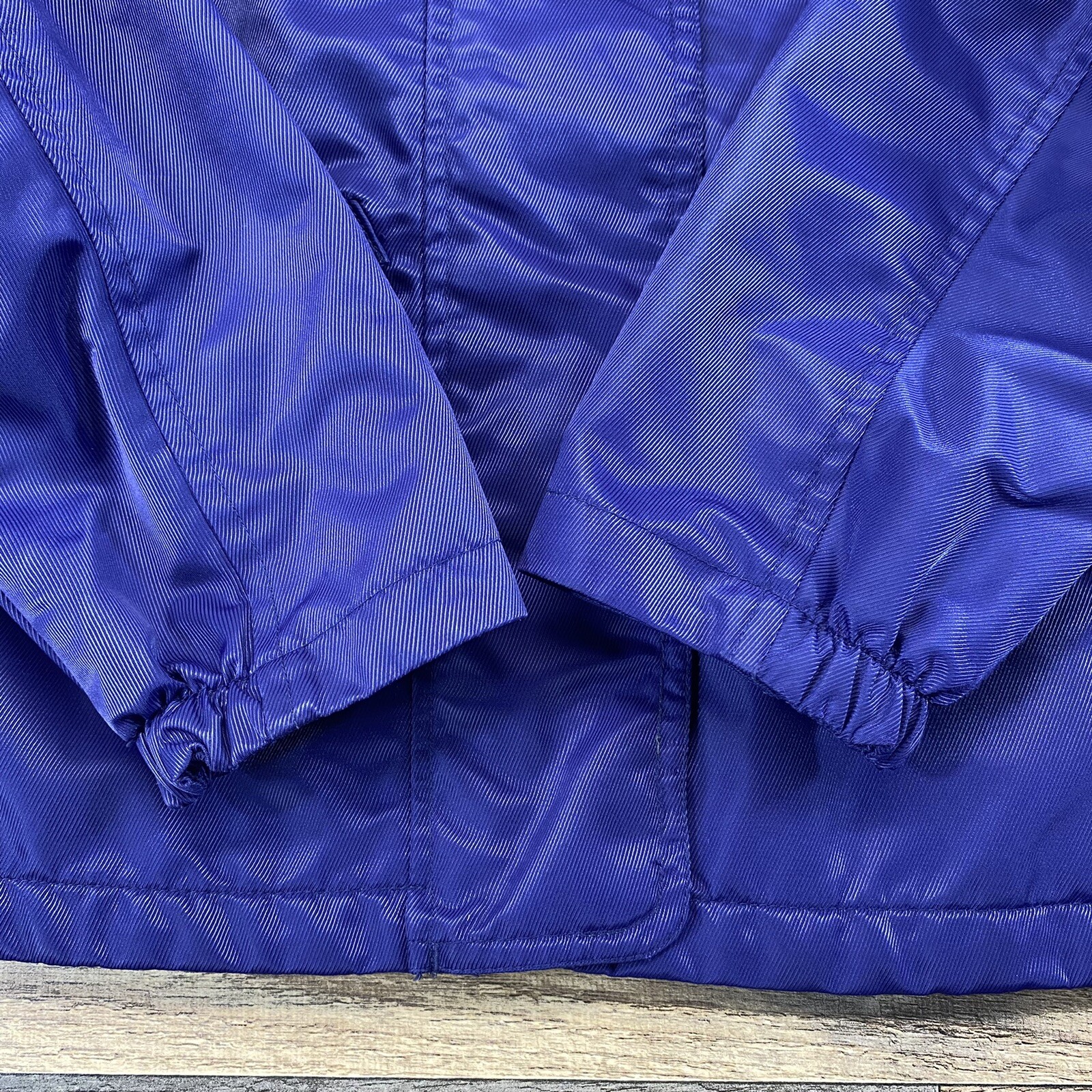 VTG Nike Womens Size S 4-6 90s PurpleFull Zip Nylon Windbreaker Swoosh