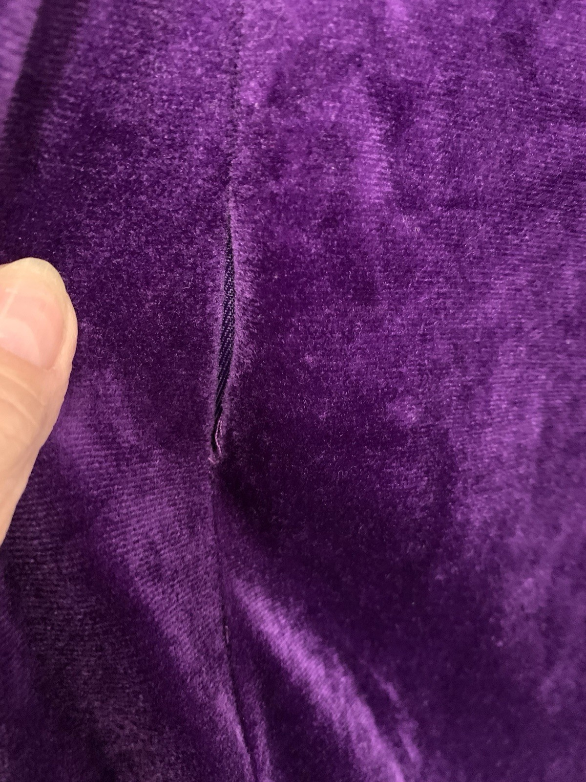 Vintage Reasa Martin USA Purple Crushed Velour Robe Please Read Description