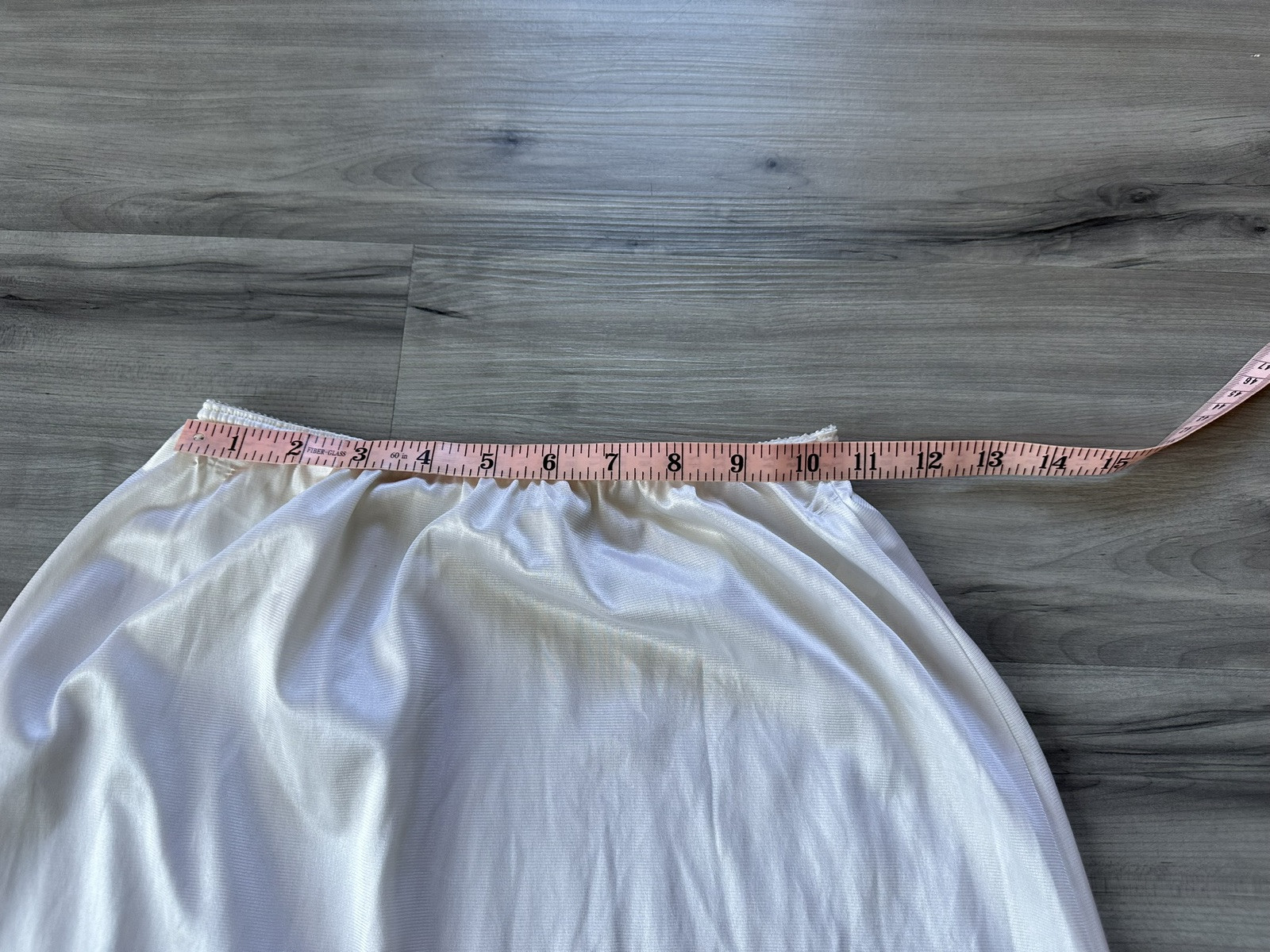 Warners Half Slip Lace Trim Perfect Measure White Nylon 55300 Sz M USA Vintage