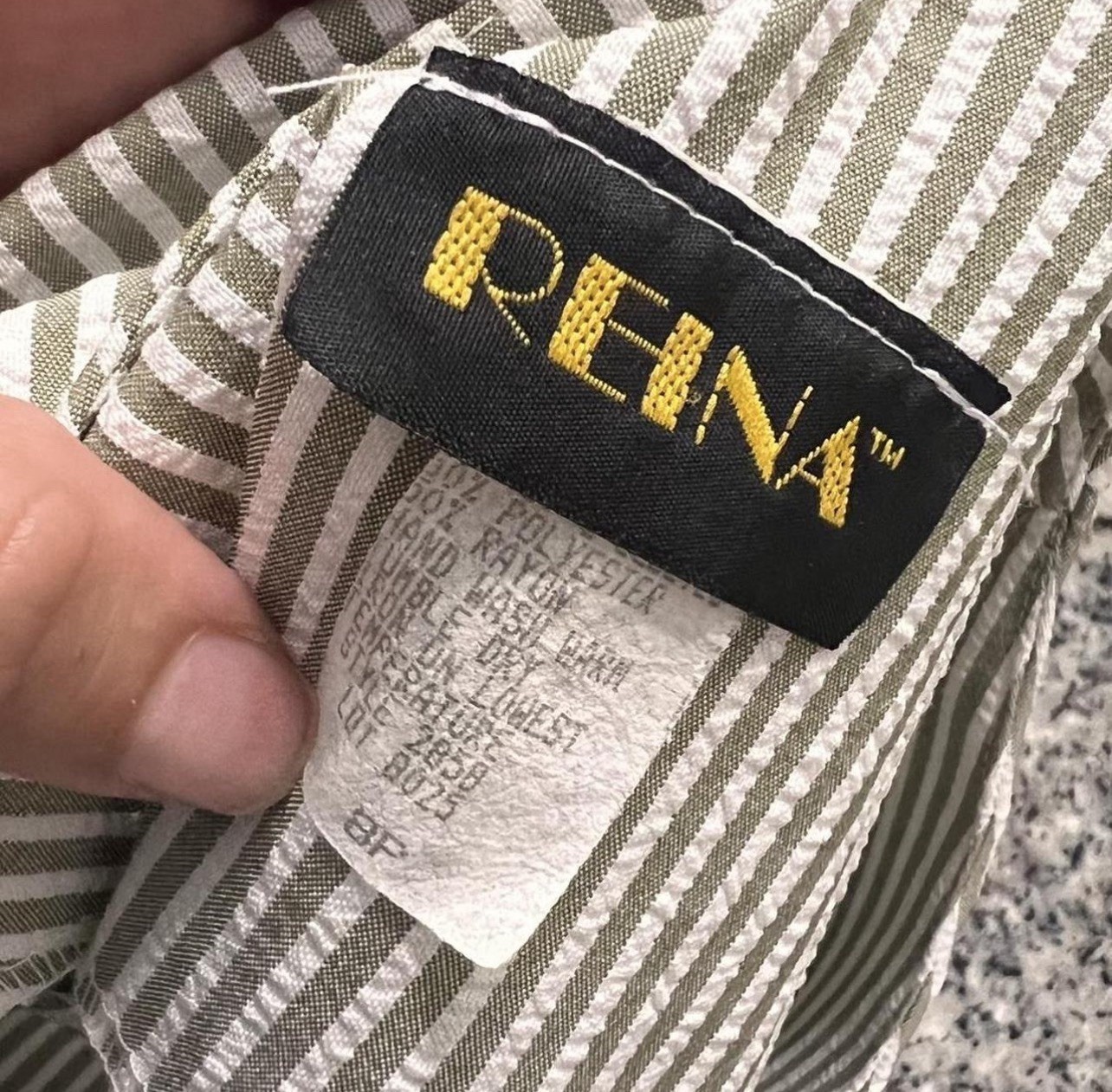 REINA Vintage 80’s culottes 2 piece stripped romper Sz 8P