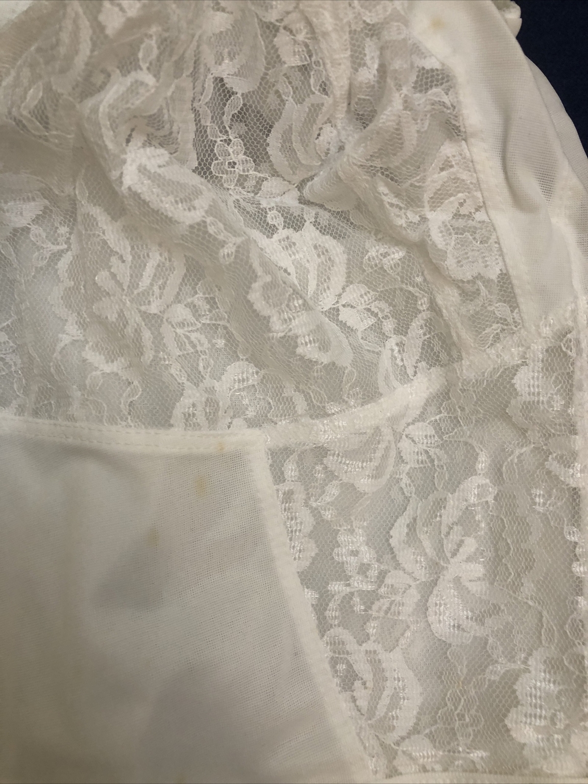 LONG LINE BRA VINTAGE LINGERIE 50D STRETCH BRA Pin Up White New With Tags