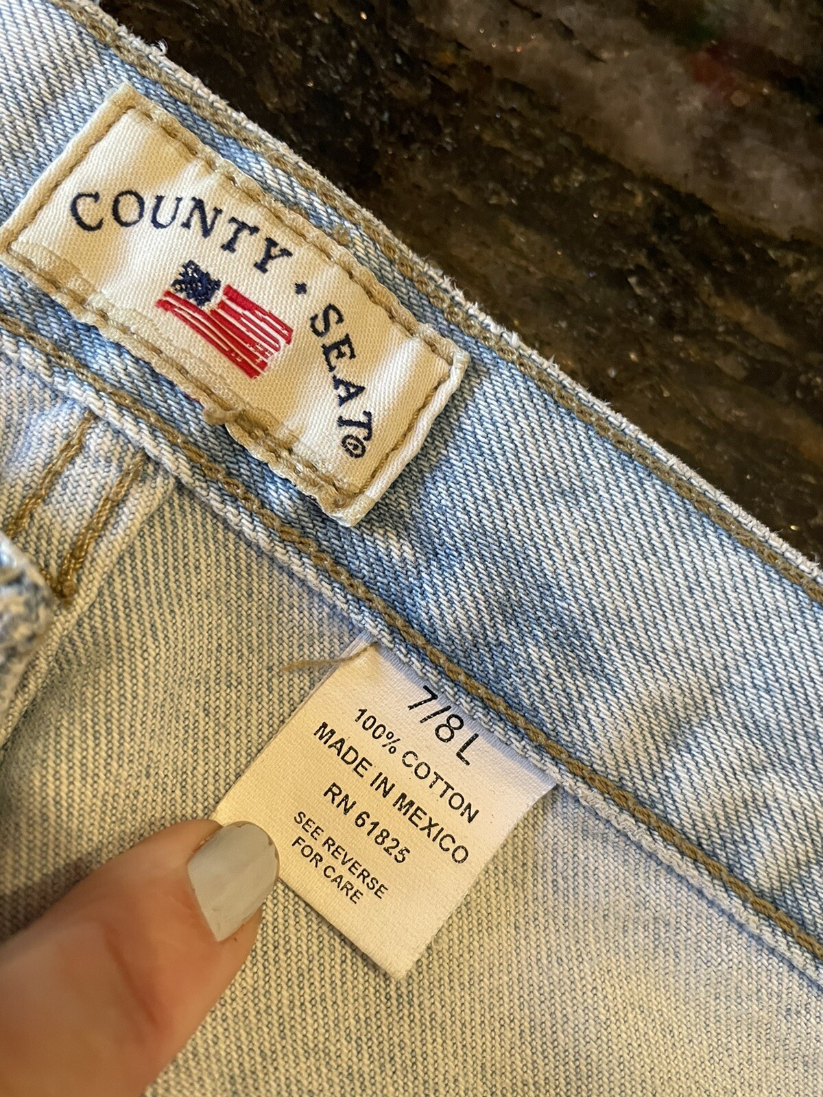 Vintage Y2K Nuovo County Seat Jeans High Waisted Size 7 Long (28x 32)