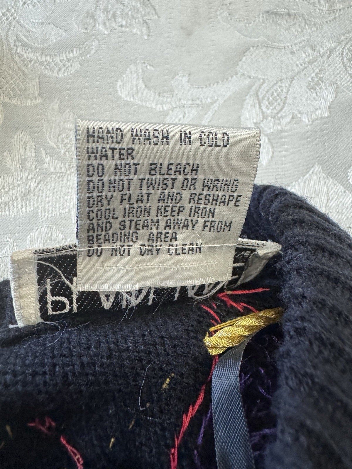 Plain Jane Sz L Black Sweater Dress Ugly Retro Maximalist Bling Sequin Novelty