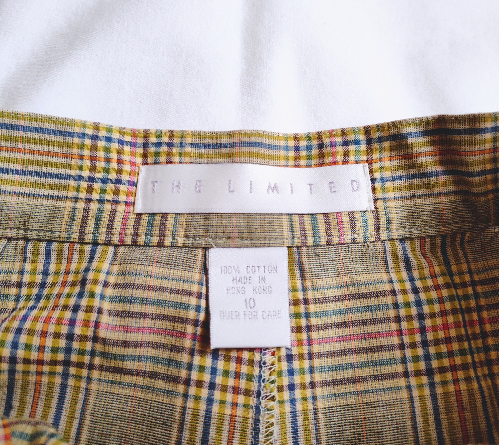 Vintage Y2K The Limited Plaid Skort Light Academia Twilight Bella 90s Poplin