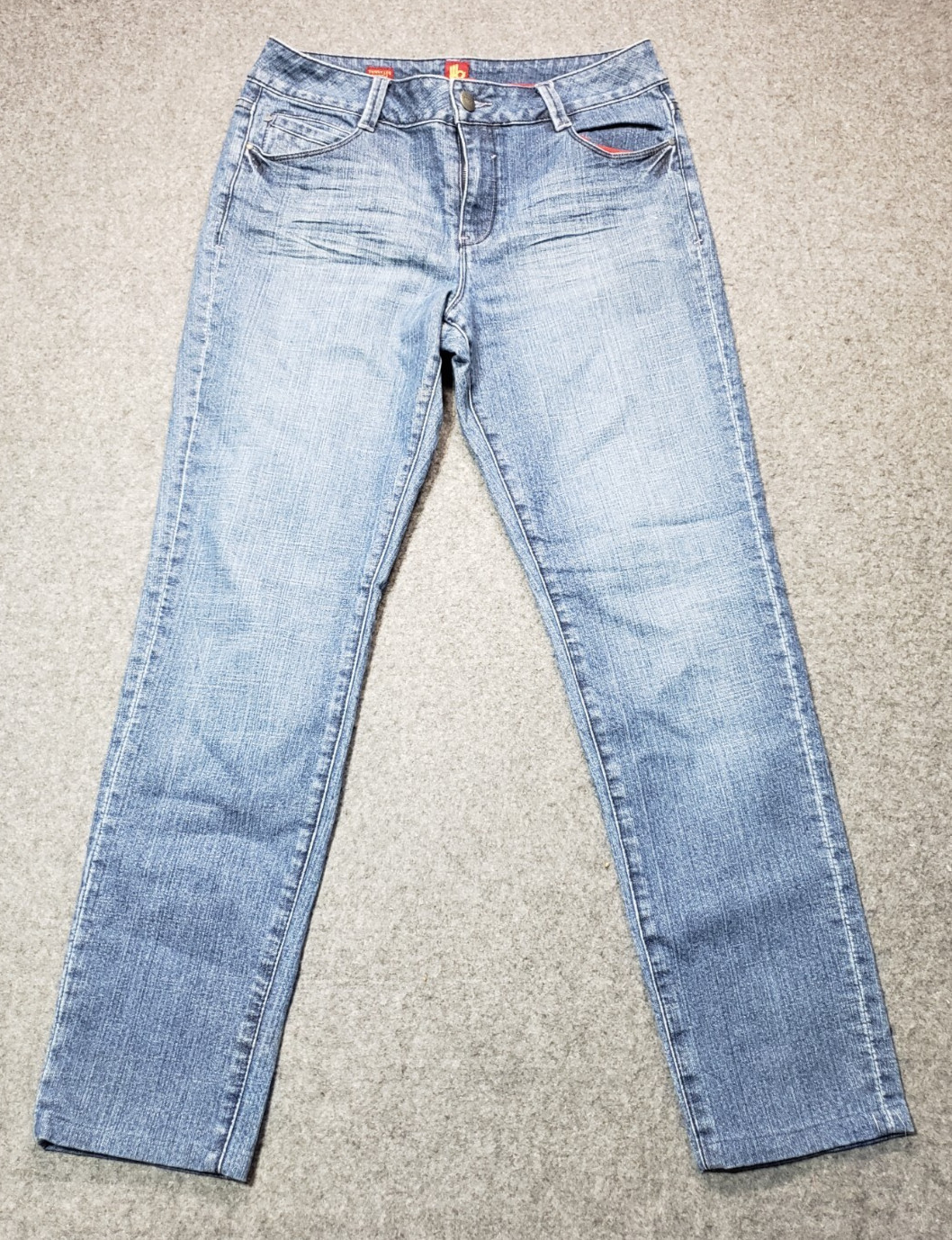 Sasson vintage women blue denim jeans size 12 skinny leg shuffle
