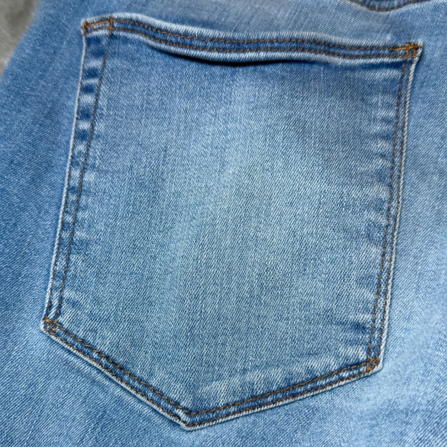 Gap 1969 Womens Size 32R True Skinny Ankle Jeans Blue Denim Gold Metallic Stripe