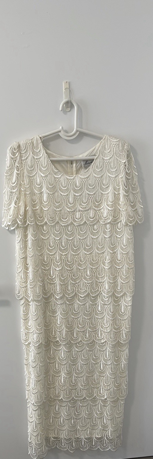 Vintage Michaelangelo dress Off White Size L/XL