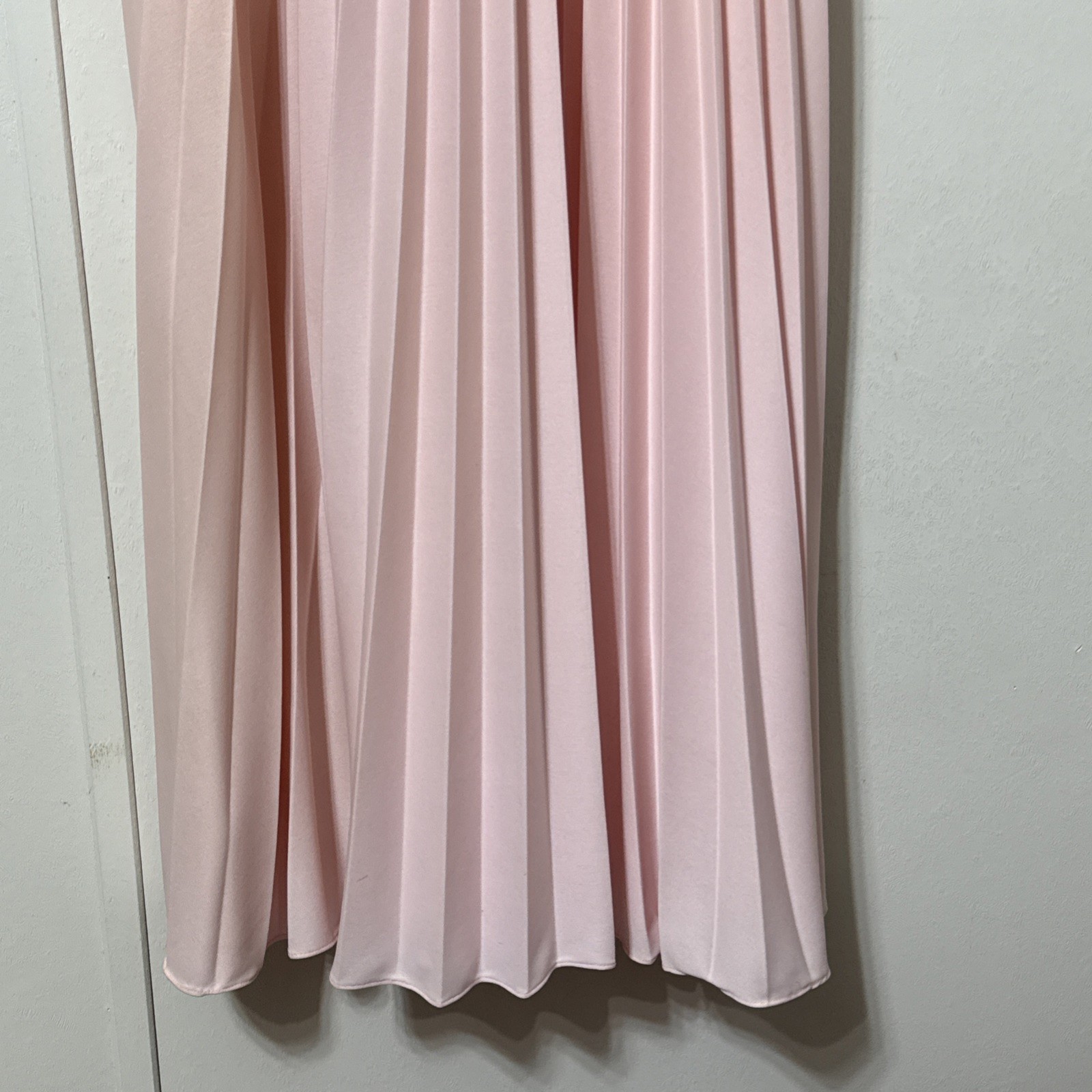 VTG Babydoll Pleated Dress Gown Size 7/8 pink Sheer Cape Bridesmaid Fairy