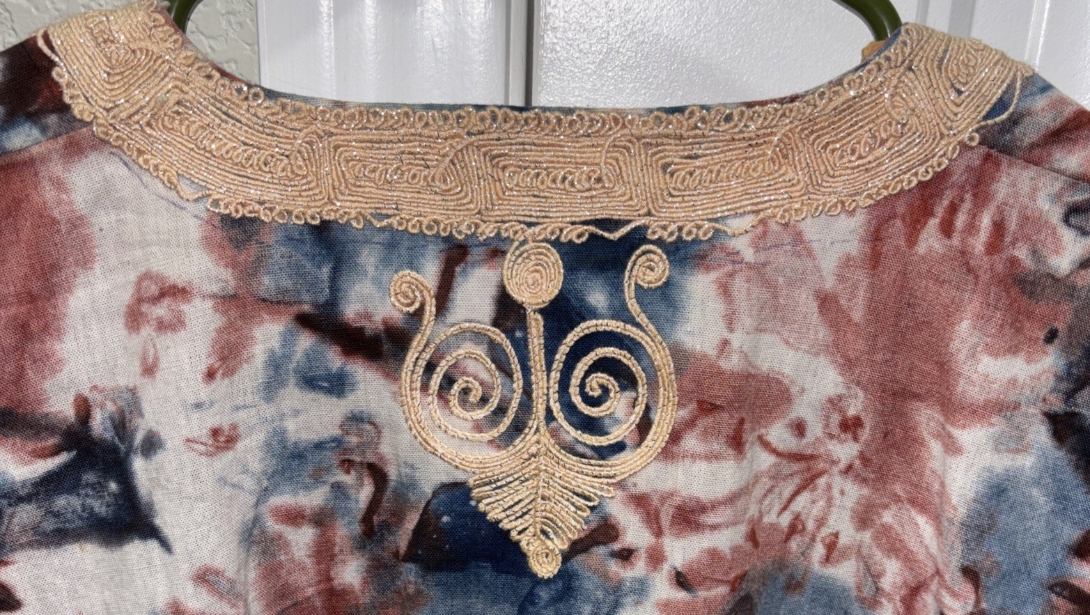 Vintage One Of Kind Handmade Embroidered Kaftan Set OS