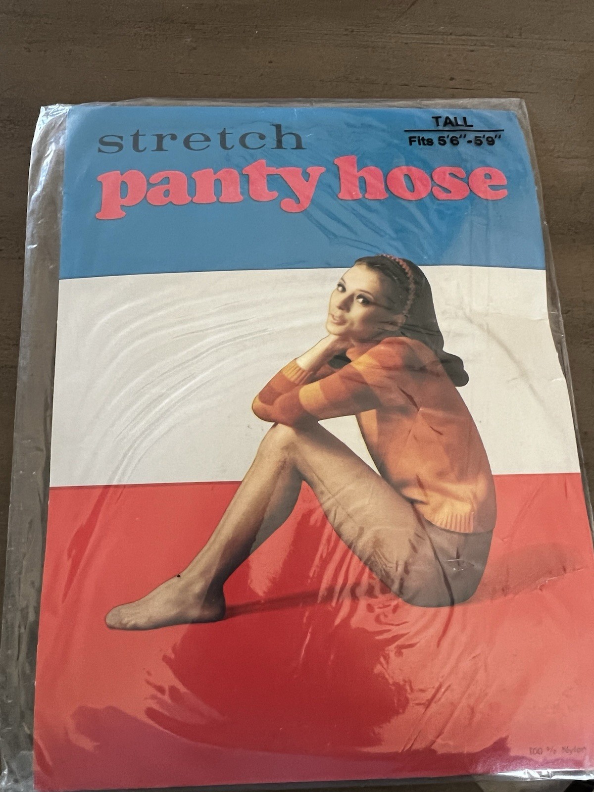 3 Vintage Panty Hose Shop-Rite Tall Thrifty Wizard 1970’s Black, Beige, Coffee