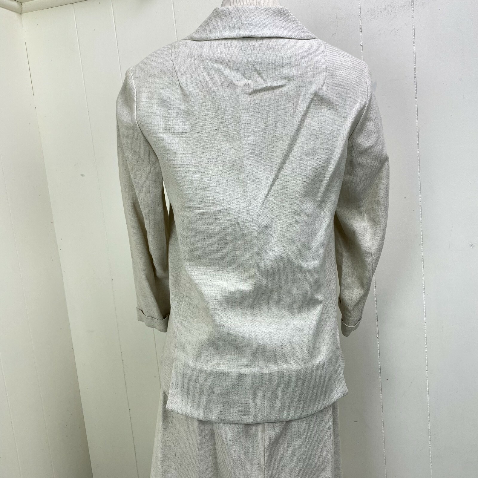 Vintage 40s Weathervane Tailored by Handmacher Raw Silk 2-Piece Suit Set