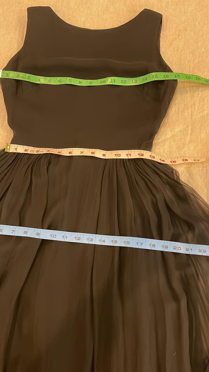 1960’s Lovely Bonwit Teller little black evening cocktail dress