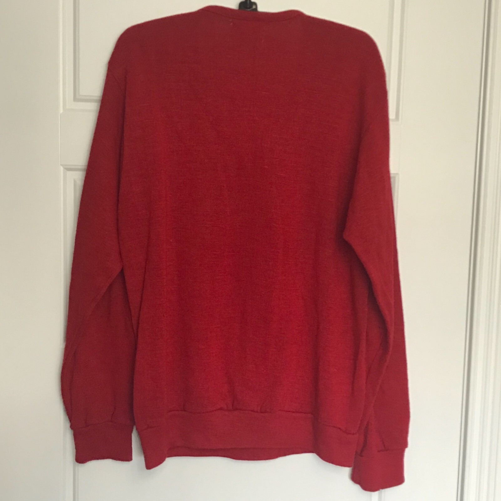Vintage Creslan & Rayon Sweater Women’s M Red University Univees „75” Applique